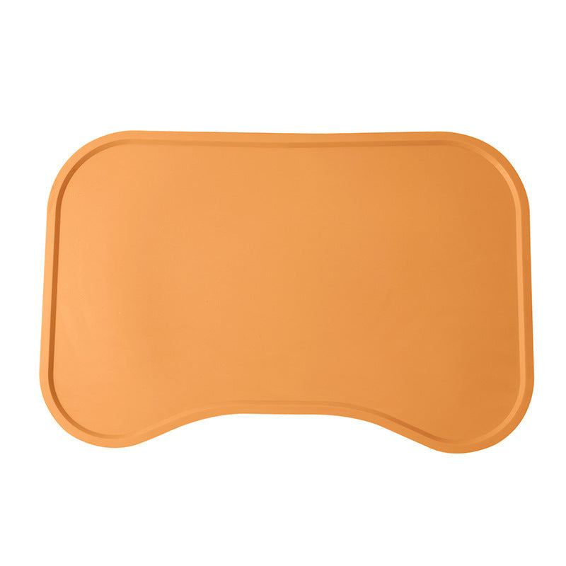 Dog Cat Food Mat For Floors Waterproof,Thicker Cat Food Mat Non-Slip,Dog Bowl Mats For Food And Water,Pet Feeding Mat Silicone,Raised Edges To Prevent Tray For Dog Bowls