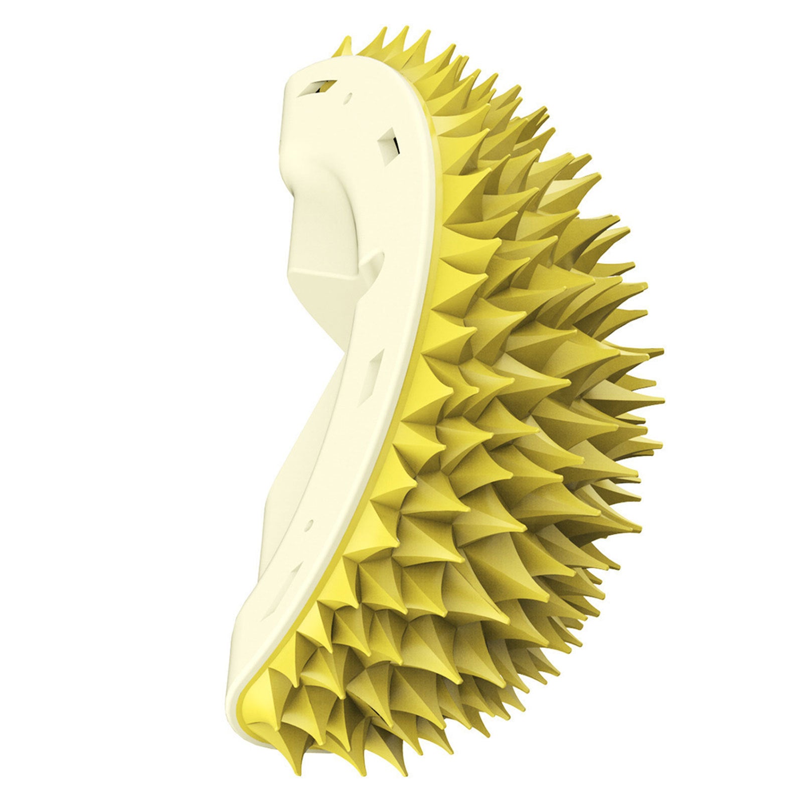 Durian Cat Brush, Cat Self Groomer, Wall Corner Scratcher Massage Combs Durian Shape Molars Eat Slowly Toys Multifunctional Scratch Massager Tool Pets Clean Teeth Healthy Toys